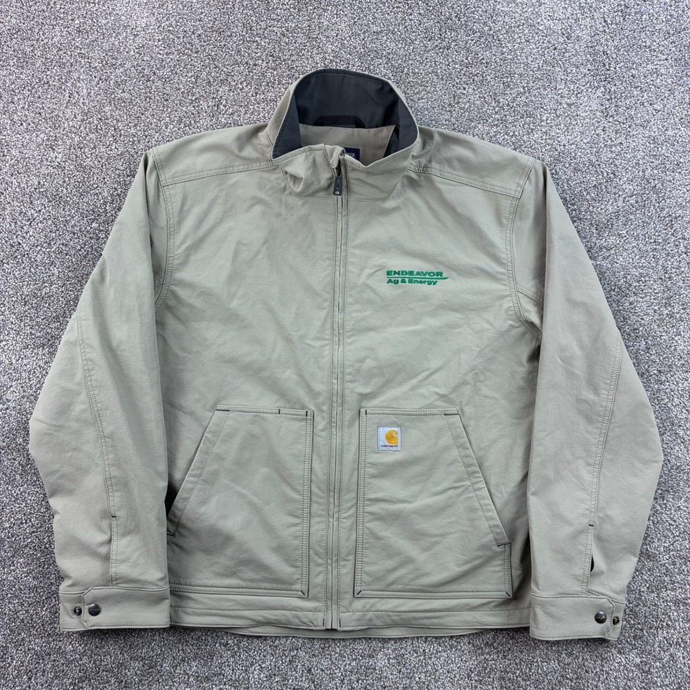 Carhartt Super Dux Jacket Mens Large Tan‎ Nylon Spandex Relaxed Fit OJ5534-M